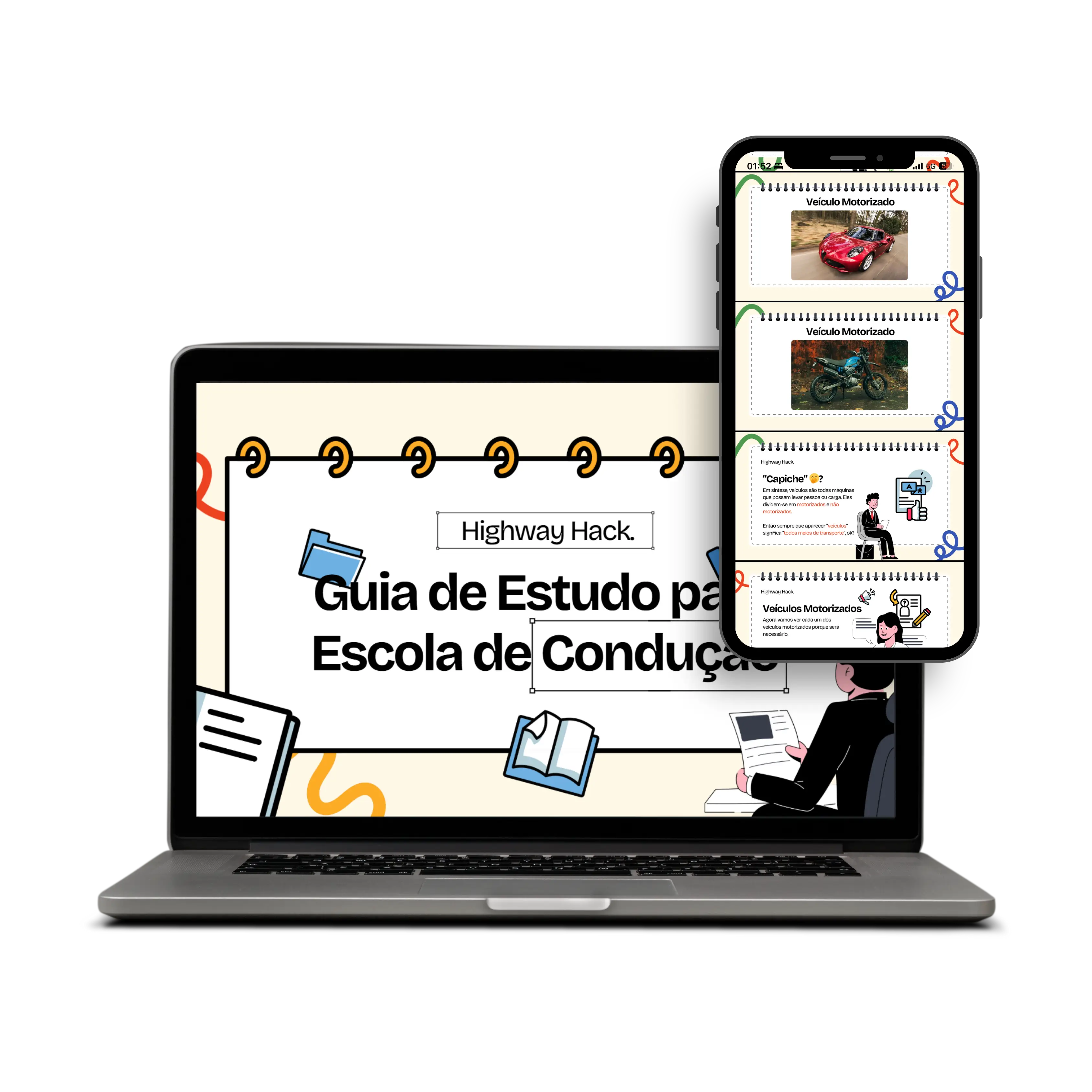 Highway Hack – Mockup do Ebook